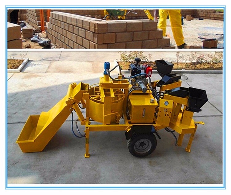M7mi double interlock Cement Clay Block brick Maker production brick House Equipment